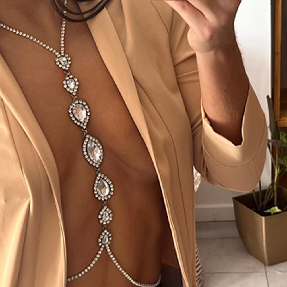 Fashion Sexy Water Drop Neckla - Body Jewelry Necklace recension och pris