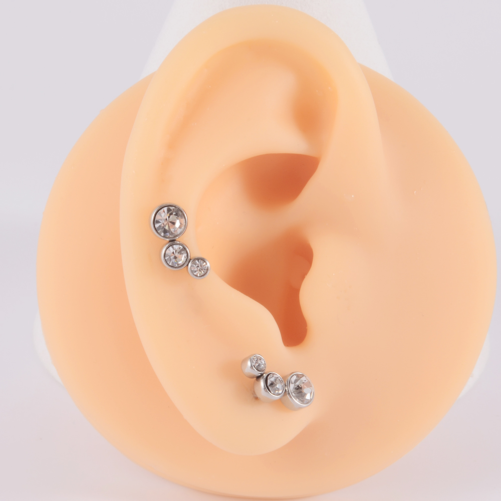 2PCS 361 Surgical Steel Crysta - Body Jewelry Surgical Steel recension och pris