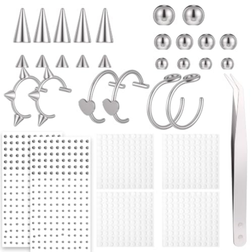 Fake Piercing Set Non‑Pierced  - Body Jewelry Replacement Ball recension och pris